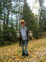 Jesse with grouse