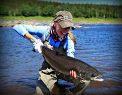 Atlantic Salmon on the dry fly!